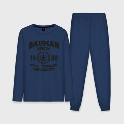 Мужская пижама с лонгсливом хлопок Университет Баумана