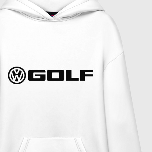 Худи SuperOversize хлопок Volkswagen Golf, цвет белый - фото 3