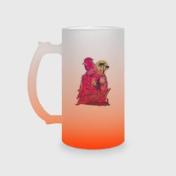 Кружка пивная матовое стекло Hotline Miami