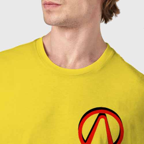 Мужская футболка хлопок Borderlands, цвет желтый - фото 6