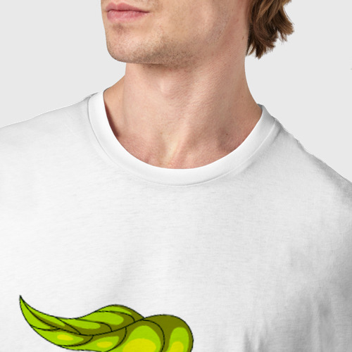 Мужская футболка хлопок Лягушка, цвет белый - фото 6