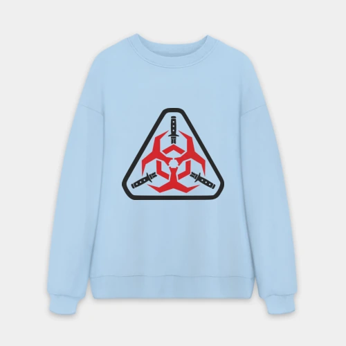 Мужской свитшот oversize без начеса хлопок Двенадцать обезьян