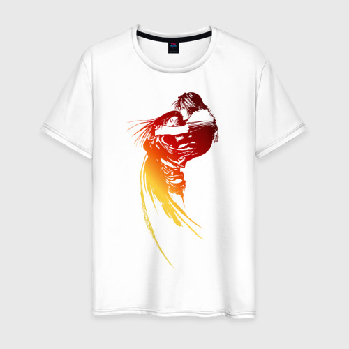 Мужская футболка из хлопка с принтом Final Fantasy VIII, вид спереди №1