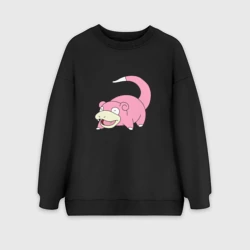 Женский свитшот oversize без начеса хлопок Cлоупок