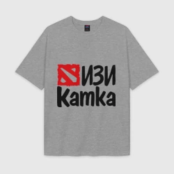 Женская футболка Oversize хлопок texturе Изи катка