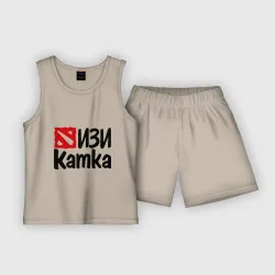 Детская пижама с шортами хлопок Изи катка