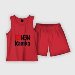 Детская пижама с шортами хлопок Изи катка