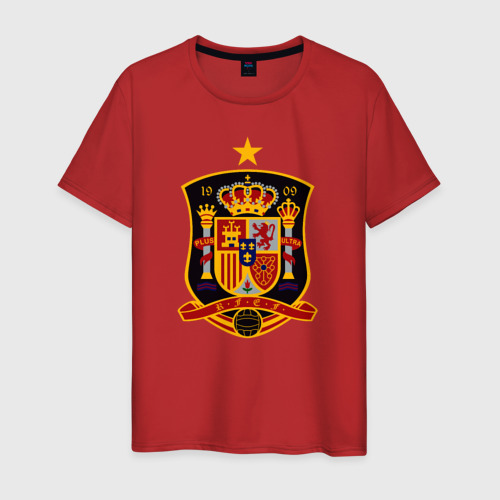 Мужская футболка хлопок Spain National Football, цвет красный