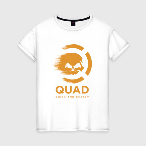 Женская футболка хлопок QuaD - Quick and Deadly