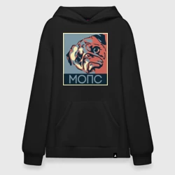 Худи SuperOversize хлопок Мопс