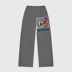 Женские брюки oversize без начеса хлопок Мопс