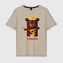Мужская футболка хлопок Oversize Russia