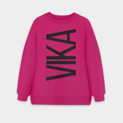 Женский свитшот oversize без начеса хлопок Вика
