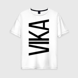 Женская футболка хлопок Oversize Вика