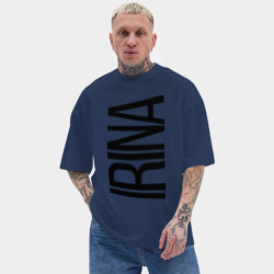 Мужская футболка Oversize хлопок texturе Ирина - фото 2