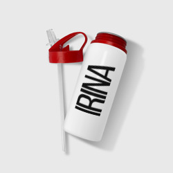 Бутылка для воды с трубочкой Ирина - фото 2