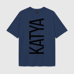 Мужская футболка Oversize хлопок texturе Катя