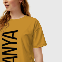 Женская футболка хлопок Oversize Таня - фото 2