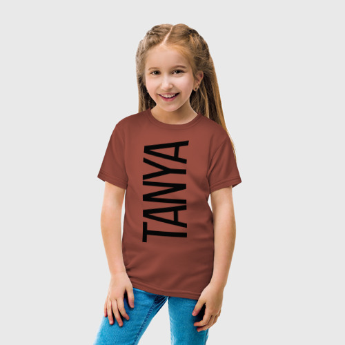 Детская футболка хлопок Таня, цвет кирпичный - фото 5