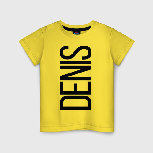 Детская футболка хлопок Денис, цвет желтый