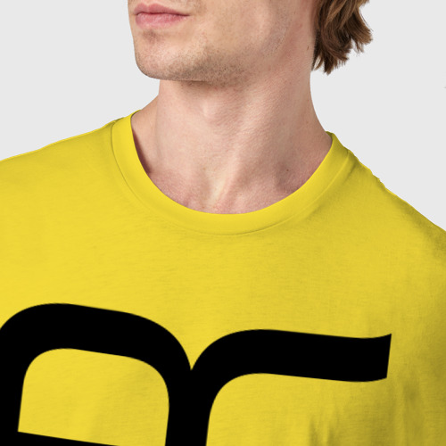 Мужская футболка хлопок Игорь, цвет желтый - фото 6