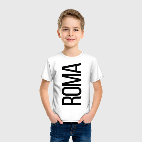 Детская футболка хлопок Рома, цвет белый - фото 3