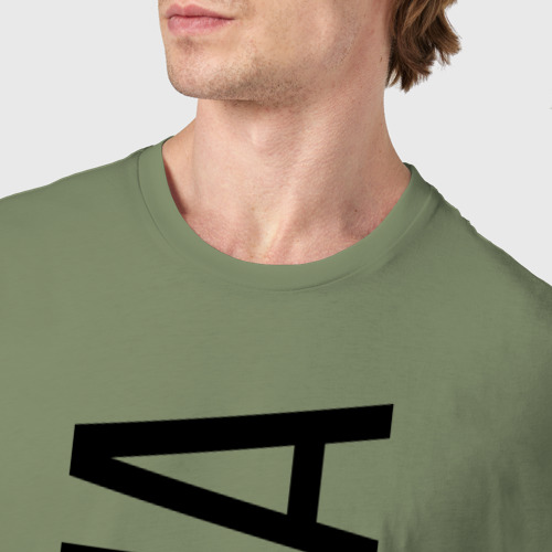 Мужская футболка хлопок Саша, цвет авокадо - фото 6