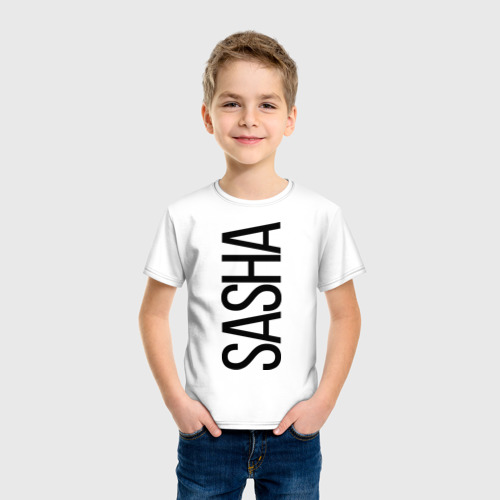 Детская футболка хлопок Саша, цвет белый - фото 3