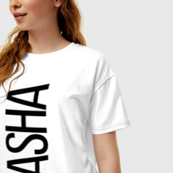 Женская футболка хлопок Oversize Саша - фото 2