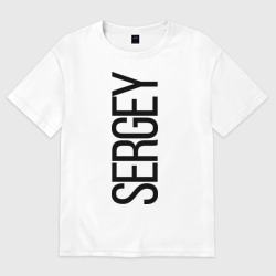Женская футболка хлопок Oversize Сергей
