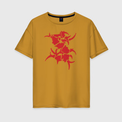 Женская футболка хлопок Oversize Sepultura