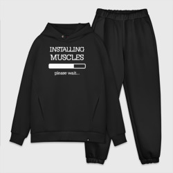 Мужской костюм oversize хлопок Установка мускулатуры