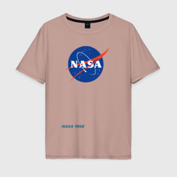 Мужская футболка хлопок Oversize NASA