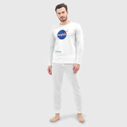 Мужская пижама с лонгсливом хлопок NASA - фото 2