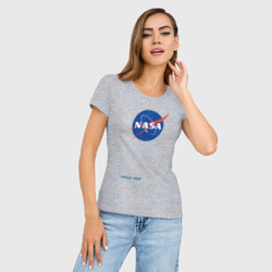 Женская футболка хлопок Slim NASA - фото 2