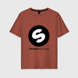 Женская футболка хлопок Oversize Spinnin records