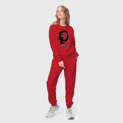 Женский костюм хлопок Эрнесто Че Гевара, цвет красный - фото 3
