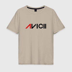 Мужская футболка хлопок Oversize Avicii