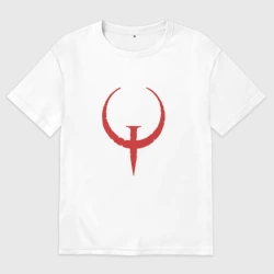 Женская футболка хлопок Oversize Quake