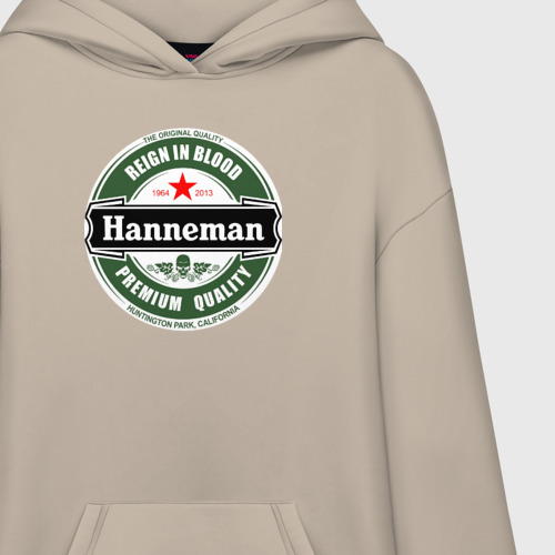 Худи SuperOversize хлопок Hanneman, цвет миндальный - фото 3