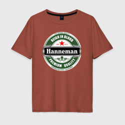 Мужская футболка хлопок Oversize Hanneman