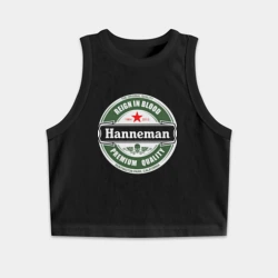 Женская укороченная майка-топ хлопок Hanneman