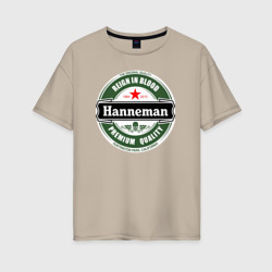 Женская футболка хлопок Oversize Hanneman