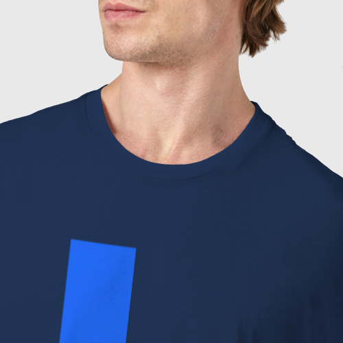 Мужская футболка хлопок Симпсоны кубики, цвет темно-синий - фото 6
