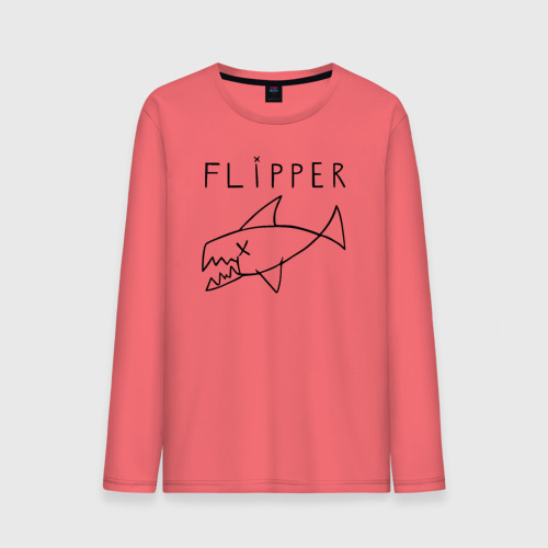 Мужской лонгслив хлопок Flipper, цвет коралловый