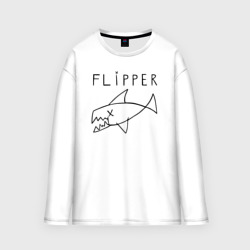 Мужской лонгслив oversize хлопок Flipper