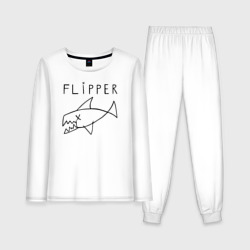 Женская пижама с лонгсливом хлопок Flipper