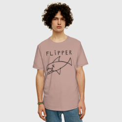 Мужская футболка хлопок Oversize Flipper - фото 2