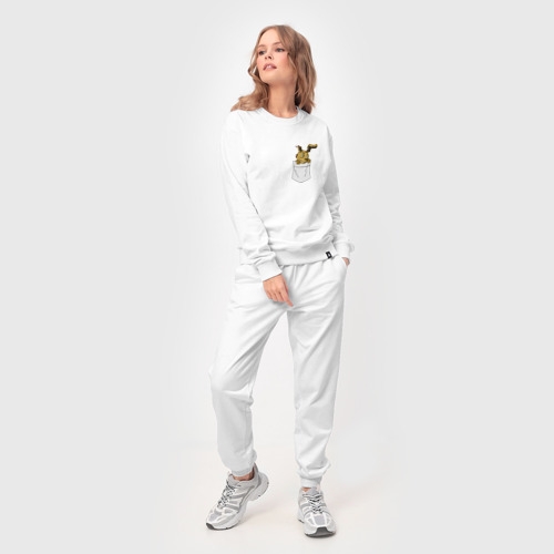 Женский костюм хлопок Springtrap в кармане FNAF, цвет белый - фото 3