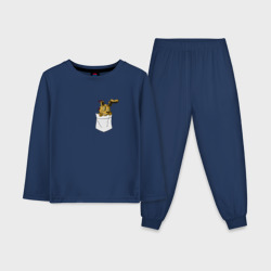 Детская пижама с лонгсливом хлопок Springtrap в кармане FNAF